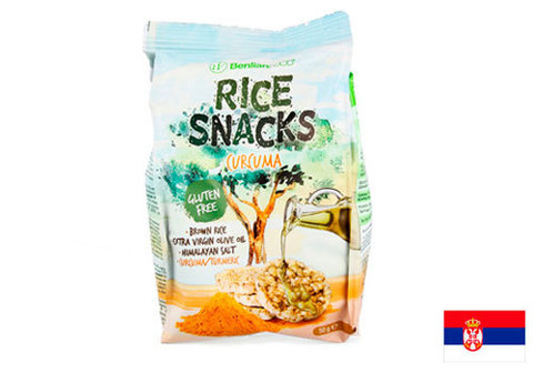 Снеки рисовые с оливковым маслом и куркумой BenlianFOOD, 50г