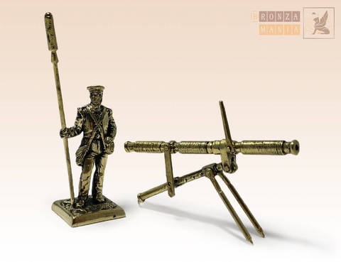 фигурка Артиллерист Британской армии с ракетной установкой