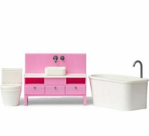 Мебель для домика Lundby Набор для ванной комнаты 60305700