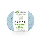 Пряжа Gazzal Organic Baby Cotton 423 светло-голубой
