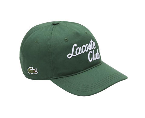 Теннисная кепка Lacoste Sport Roland Garros Edition Twill Cap - green