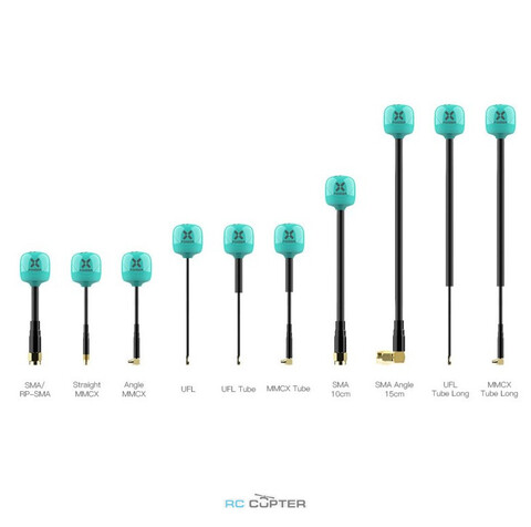 Антенна Foxeer Lollipop 4 Plus High Quality 5.8G 2.6dBi FPV Omni LDS Antenna LHCP straightMMCX teal PA1474