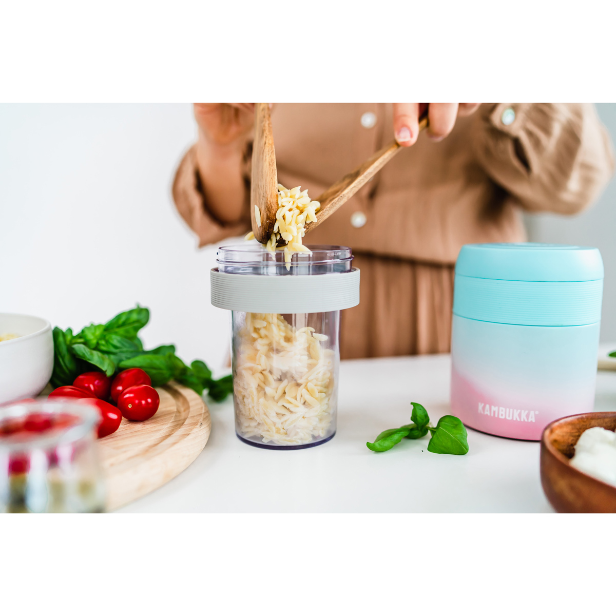 Съемный стакан для СВЧ к ланчбоксу Kambukka Bora (400 мл), Серый, арт. 11-06009 - фото 3