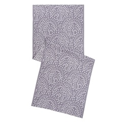 Дорожка из хлопка фиолетово-серого цвета с рисунком Спелая смородина, scandinavian touch, 53х150см