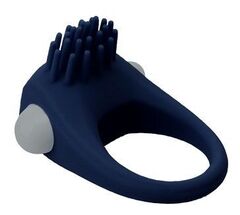 Синее эрекционное виброкольцо STIMU RING - 