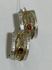 Тафта (серьги из серебра)
