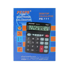 
          Калькулятор настольный Pespr 12 Bit, LCD, 20.5*16.5*4.5 см, чёрный