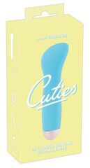 Голубой мини-вибратор Cuties Mini - 12,9 см. - 