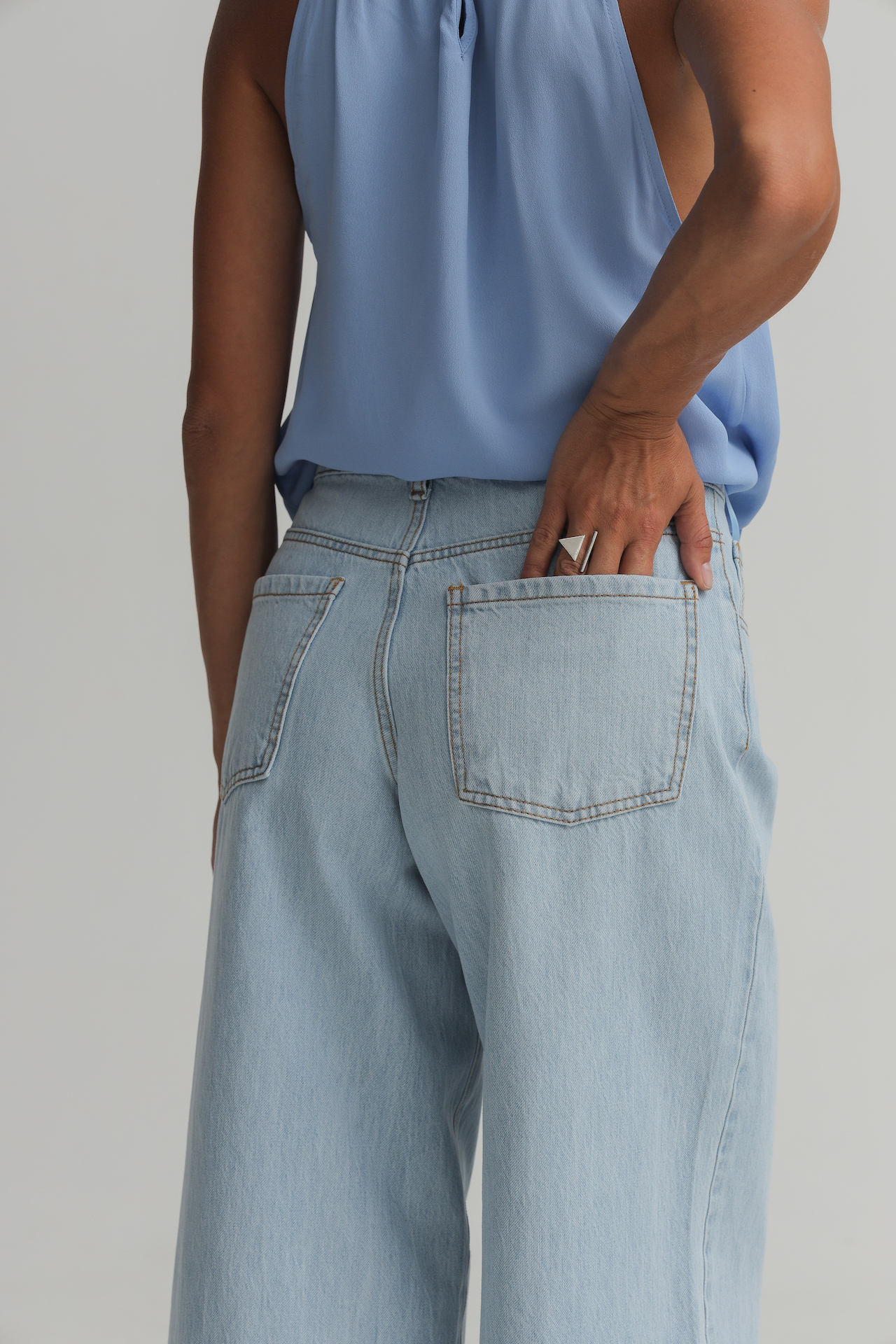Широкие джинсы палаццо