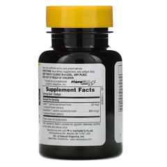 Nature's Plus, Ultra Lutein, максимальная сила, 20 мг, 60 мягких желатиновых капсул