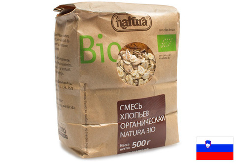 Смесь хлопьев NATURA BIO, 500г