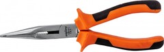 Ombra 420107 Длинногубцы прямые с двухкомпонентными рукоятками, 180 мм 55190