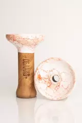 Чаша ОБЛАКО Phunnel M Glaze (Красно-белый мрамор)