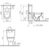 Унитаз напольный с бачком с сиденьем микролифт Vitra Form 300 9729B003-7200