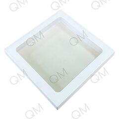 Коробка для клубники в шоколаде 200*200*40 мм (белая), 50шт