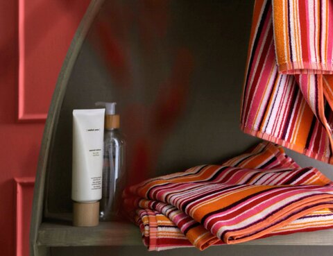 Полотенце 90х150 Blanc des Vosges Stratta Fuchsia