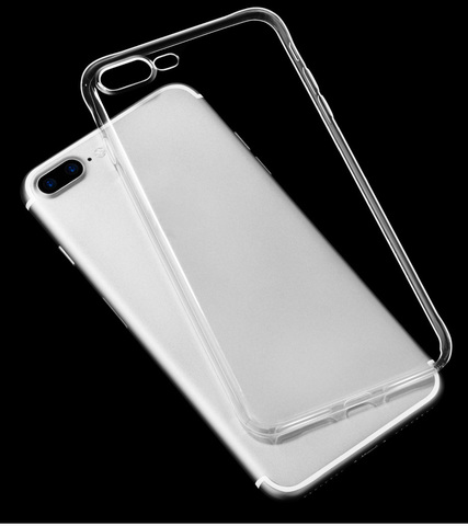 Силиконовый чехол TPU Clear case для iPhone 7 Plus, 8 Plus (Прозрачный)