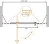 Душевая дверь в нишу Cezares MOLVENO-BA-12 MOLVENO-BA-12-90+40-C-Cr-IV