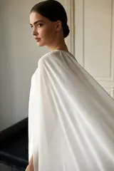 Лёгкая свадебная накидка из шифона