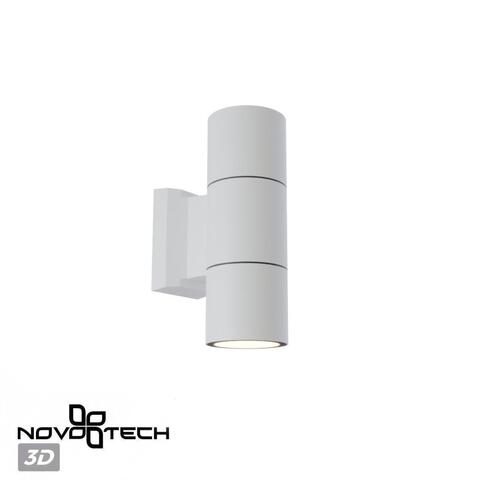 Уличный настенный светильник Novotech 370987 STREET NT25 000 белый IP65 GU10 2*50W 100-240V LANDSCAPE