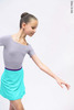 Kids set: T-leotard grey + skirt