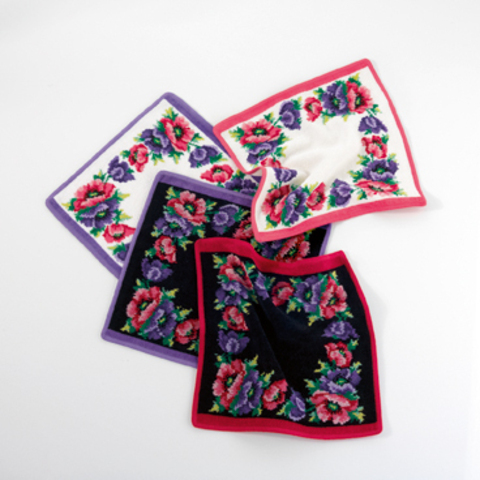 Салфетка 30x30 Feiler Mohn schwarz 52 veilchen