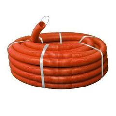 Труба гофр. ПНД 63мм оранжевая /15м