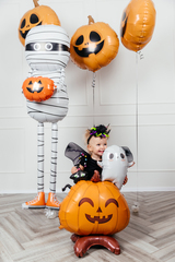 Фигура на подставке Тыква и приведение, 70см