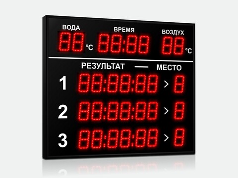 Табло для плавания Импульс 710-D10x8-L3xD10x7-T-T2