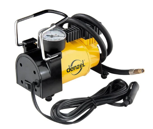 Компрессор автомобильный 12 В, 35 л/мин, 14 А Denzel