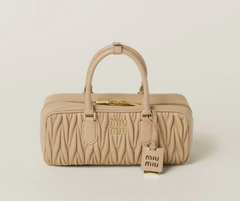 Сумка MIU MIU Arcadie matelassé из кожи наппа, бежевый