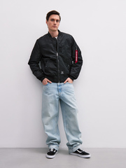 Бомбер Alpha Industries MA-1 Mod Flight Jacket Black (Черный)
