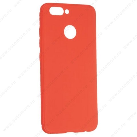 Накладка силиконовая Soft Touch ультра-тонкая для Huawei Nova 2 красный