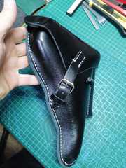 Leather holster for Luger P08 and Walther P38