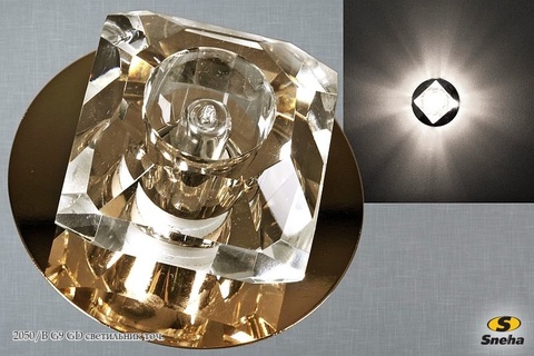 Светильник точечный встраиваемый 2050/B G9 GD Золото