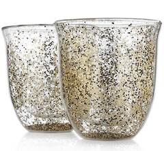 Стеклянные стаканы с двойными стенками Starfall Glaffe, 220 мл