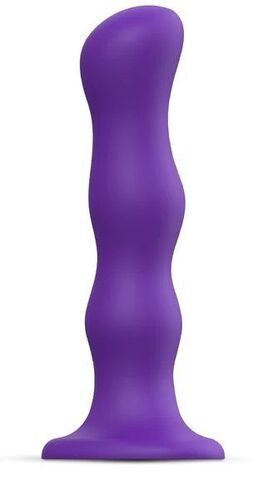 Фиолетовая насадка Strap-On-Me Dildo Geisha Balls size M - Strap-on-me 6016862