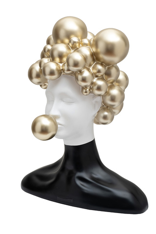 Статуэтка Настроение Garda Decor черно-золотая