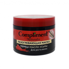 Maska \ Маска \ Mask Compliment Naturalis Маска для волос разогревающая для роста с перцем и маслом усьмы