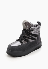 Зимние дутики Graciana металлического цвета