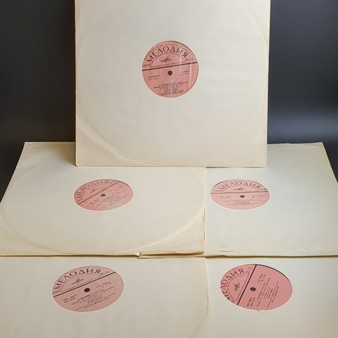 5 LP Людвиг Ван Бетховен, Эмиль Гилельс – Пять Концертов Для Фортепиано С Оркестром. 5 Виниловах пластинок 12 дюймов. Мелодия СССР.