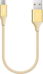 Кабель TTEC AlumiCable USB-A to Micro USB Charge/Data Mini Cable, 30см, золотой