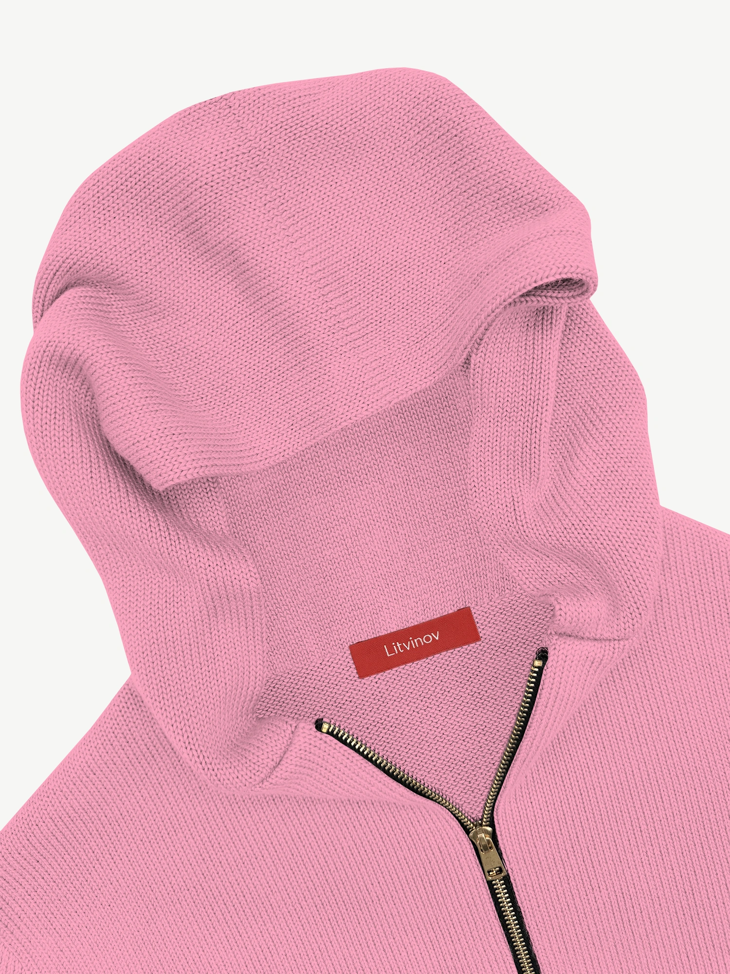 Толстовка на замке из мягкой шерсти