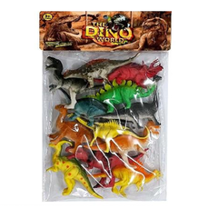 Набор дино бол в пакете 0618 38*26 12 дино