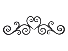 Кованый элемент "Навершие S", 960х290 мм