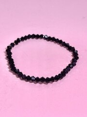 Браслет черный на резинке