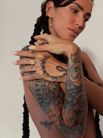 Подвеска для серьги CROSS позолота