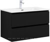 Aquanet 344747 Тумба с раковиной Вега 2.0 80 2 ящ. цв.черный (раковина Ирис) (344747)