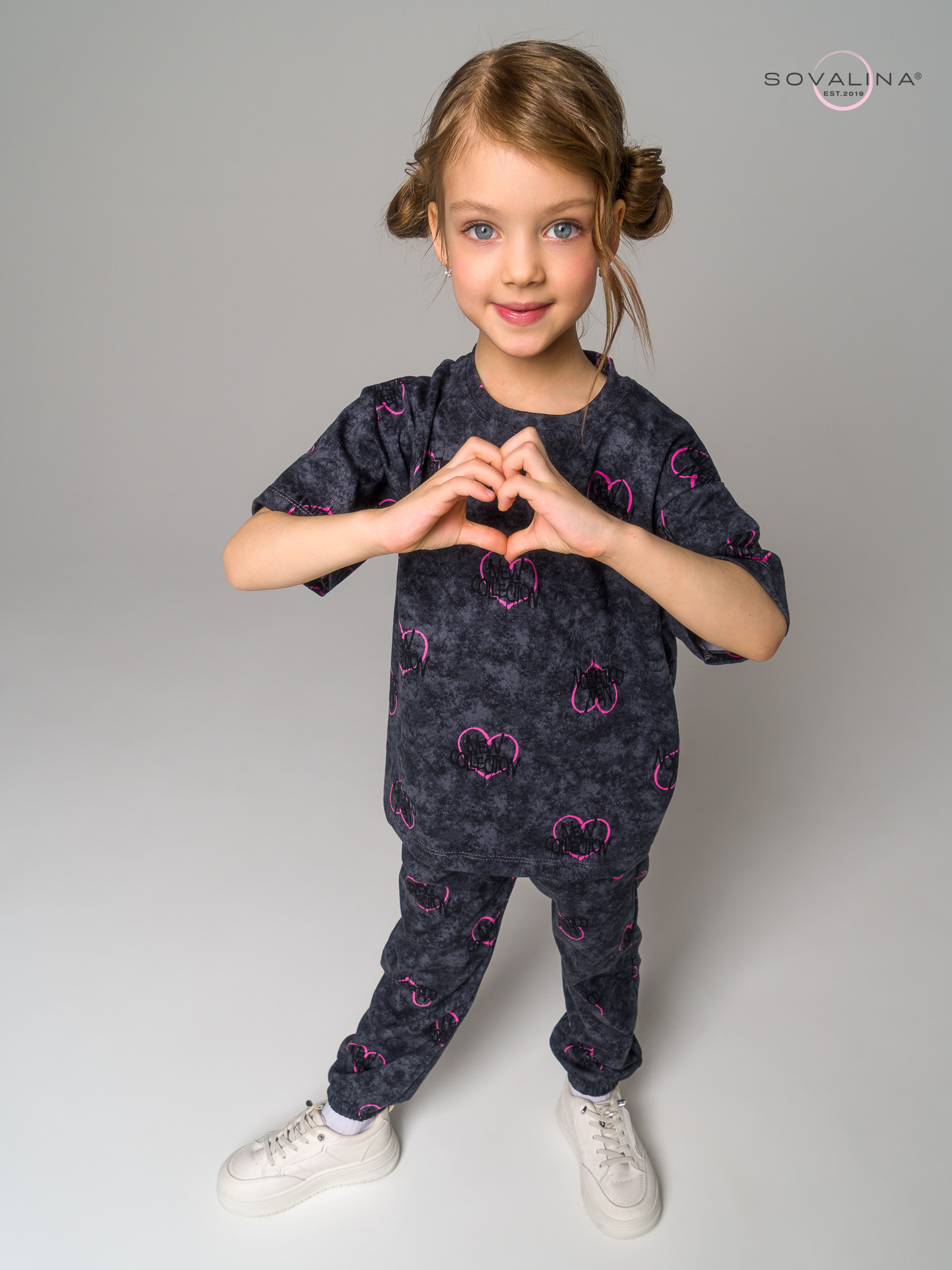 Костюм Daily girl варенка сердце фуксия mini