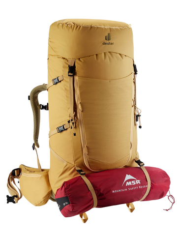 Картинка рюкзак туристический Deuter Aircontact Core 65+10 SL Savanna/Nori - 5